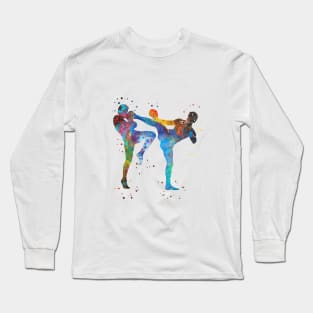 Man muay thai boxing Long Sleeve T-Shirt